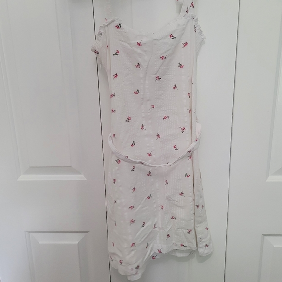 White Floral Tea Dress Breath of Youth - Picture 4 of 6